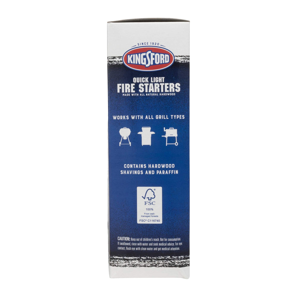 Kingsford Quick Light rolls in smoker use promoting even coals