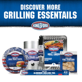 Kingsford ten-count pack of liners provides ready cleanup for weekend grilling.