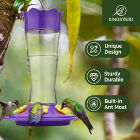 Kingsyard anti-moat and bee-proof ports protect nectar from intruders.
