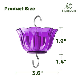 Kingsyard easy-hang design simplifies setup on trees or shepherd hooks.