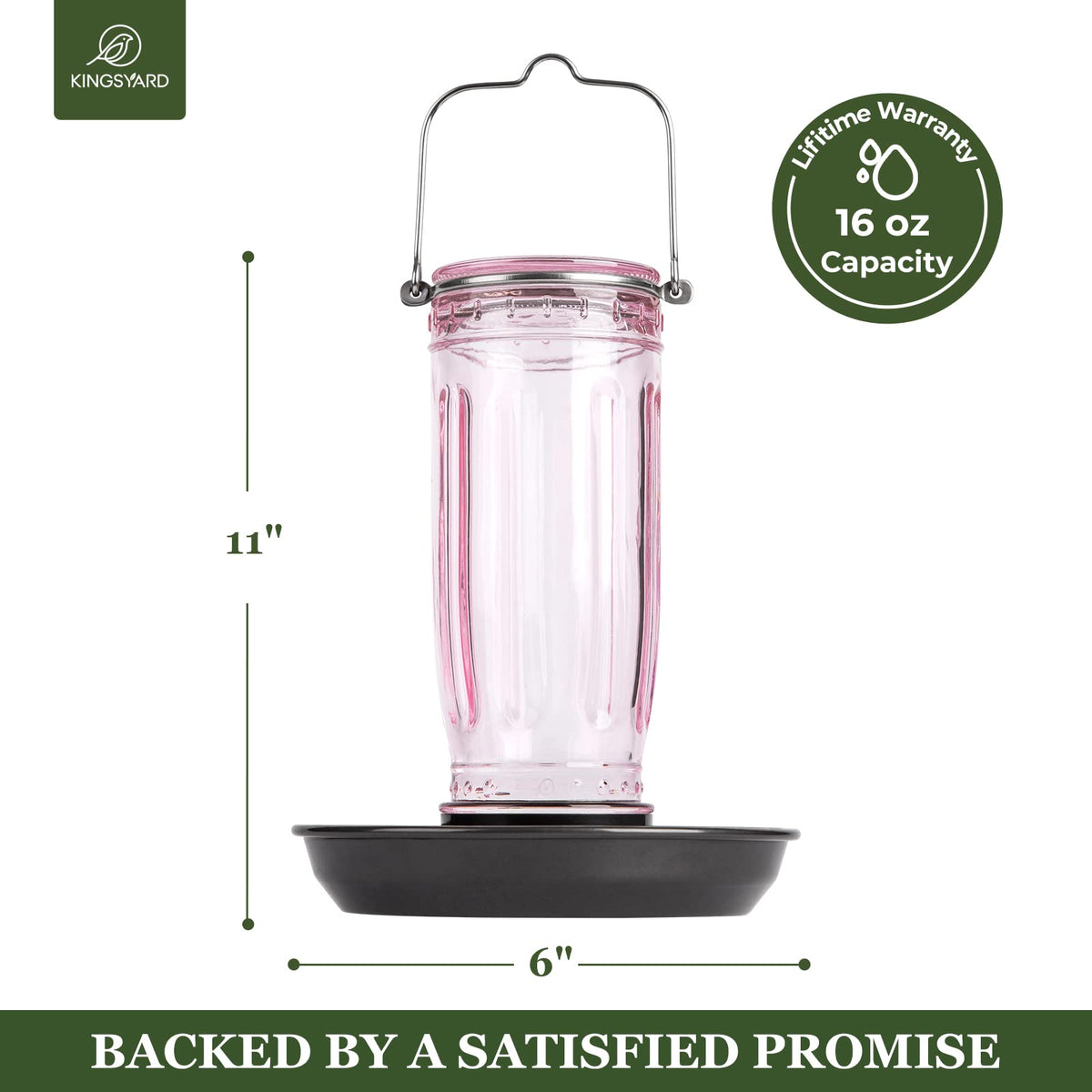 Kingsyard secure base helps prevent leaks before hanging outdoors.