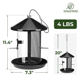 Kingsyard dome and pull-cord lock keep seeds dry in rain