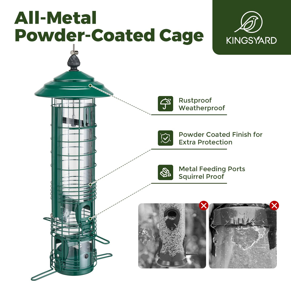 Kingsyard easy-clean removable base simplifies post-use maintenance
