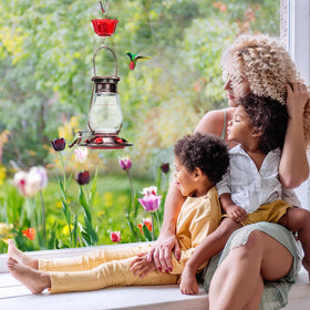 Kingsyard durable glass and metal construction withstands outdoor use year round