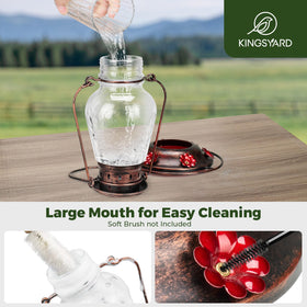 Kingsyard leak proof feeder uses a secure gasket to minimize leaks