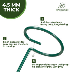 Kingsyard green powder coated finish resists rust and fading.