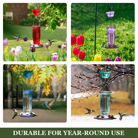 Kingsyard purple feeder with stainless steel hook for secure outdoor hanging