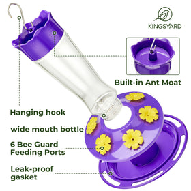 Kingsyard leak-proof base prevents spills during outdoor use.