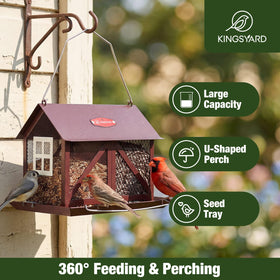 Kingsyard feeder mesh supports clinging birds for secure feeding