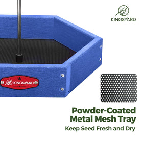 Kingsyard metal mesh base supports stable seeds and easy drainage