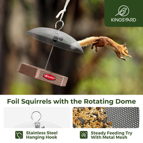 Kingsyard metal mesh tray provides sturdy feeding platform