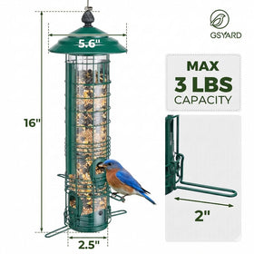 Kingsyard mix-seed compatible feeder supports various seed blends