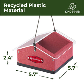 Kingsyard recycled plastic construction withstands rain, snow, sun, and cold for year-round use.