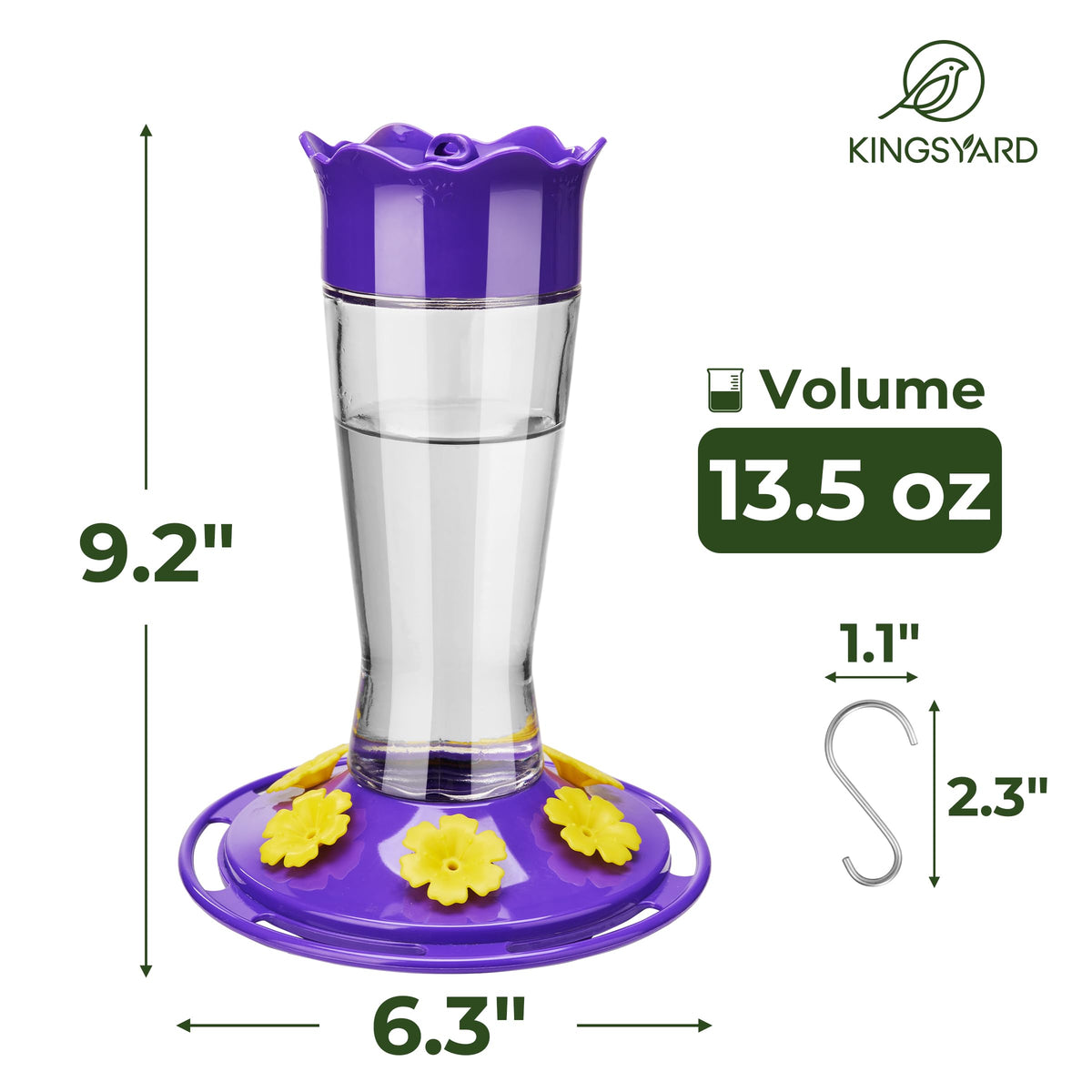 Kingsyard wide-mouth bottle makes refilling and cleaning quick.