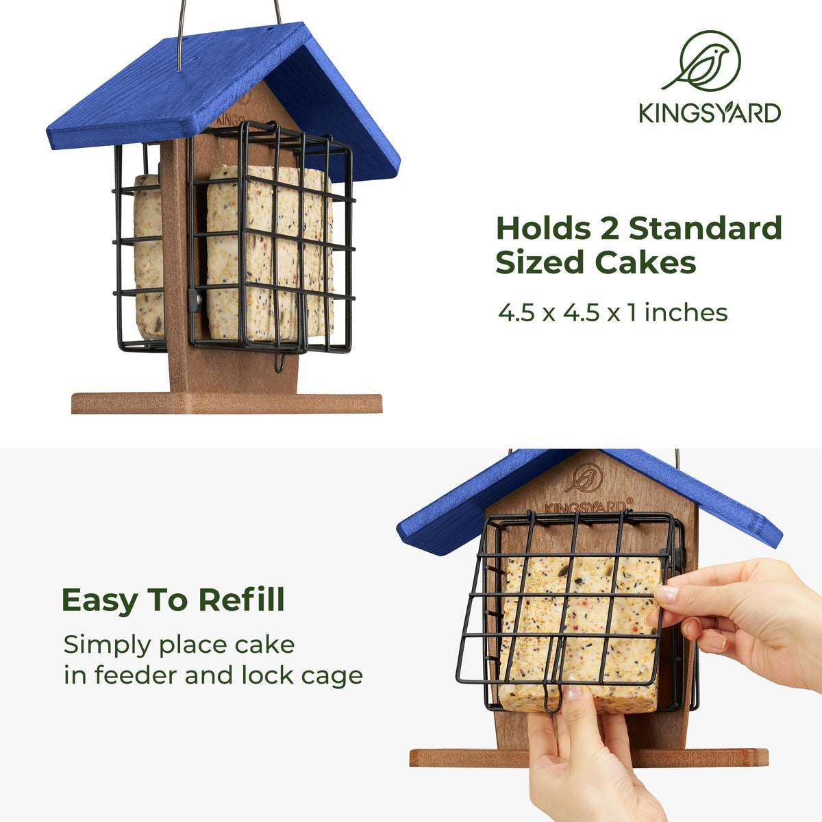 Kingsyard design supports woodpeckers and chickadees for diverse garden visitors.