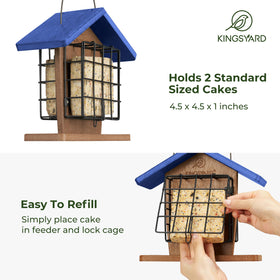 Kingsyard design supports woodpeckers and chickadees for diverse garden visitors.
