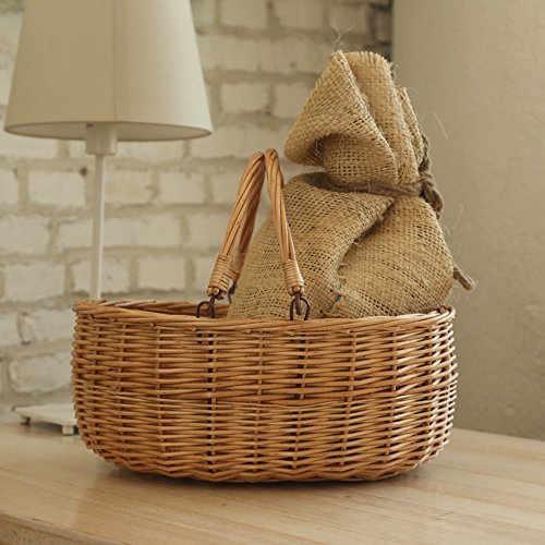 Natural-toned wicker texture suits rustic outdoor dining