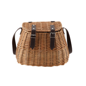 Kingwillow wicker picnic basket close-up highlighting durable natural weave for everyday use.