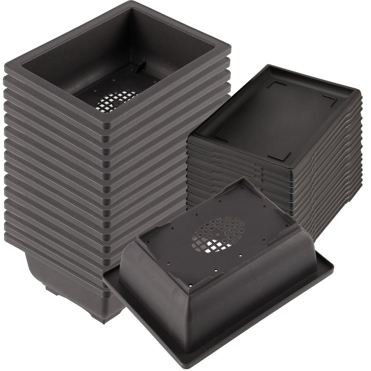 KINJOEK 15-piece rectangular bonsai pots for easy training and display
