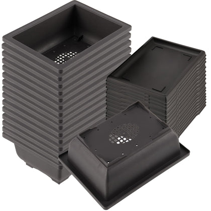 KINJOEK 15-piece rectangular bonsai pots for easy training and display