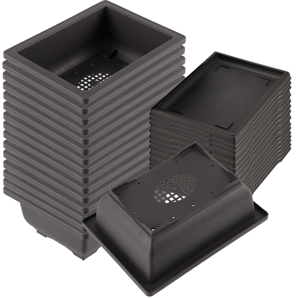 KINJOEK 15-piece rectangular bonsai pots for easy training and display