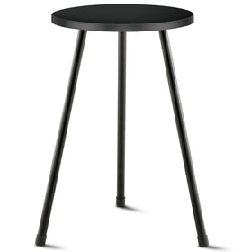 KINNARY tall plant stand with round black top for stylish corners