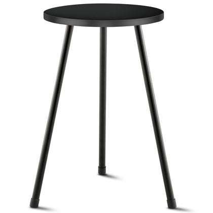 KINNARY tall plant stand with round black top for stylish corners