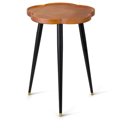 KINNARY walnut plant stand with raised tray edge keeps pots secure.