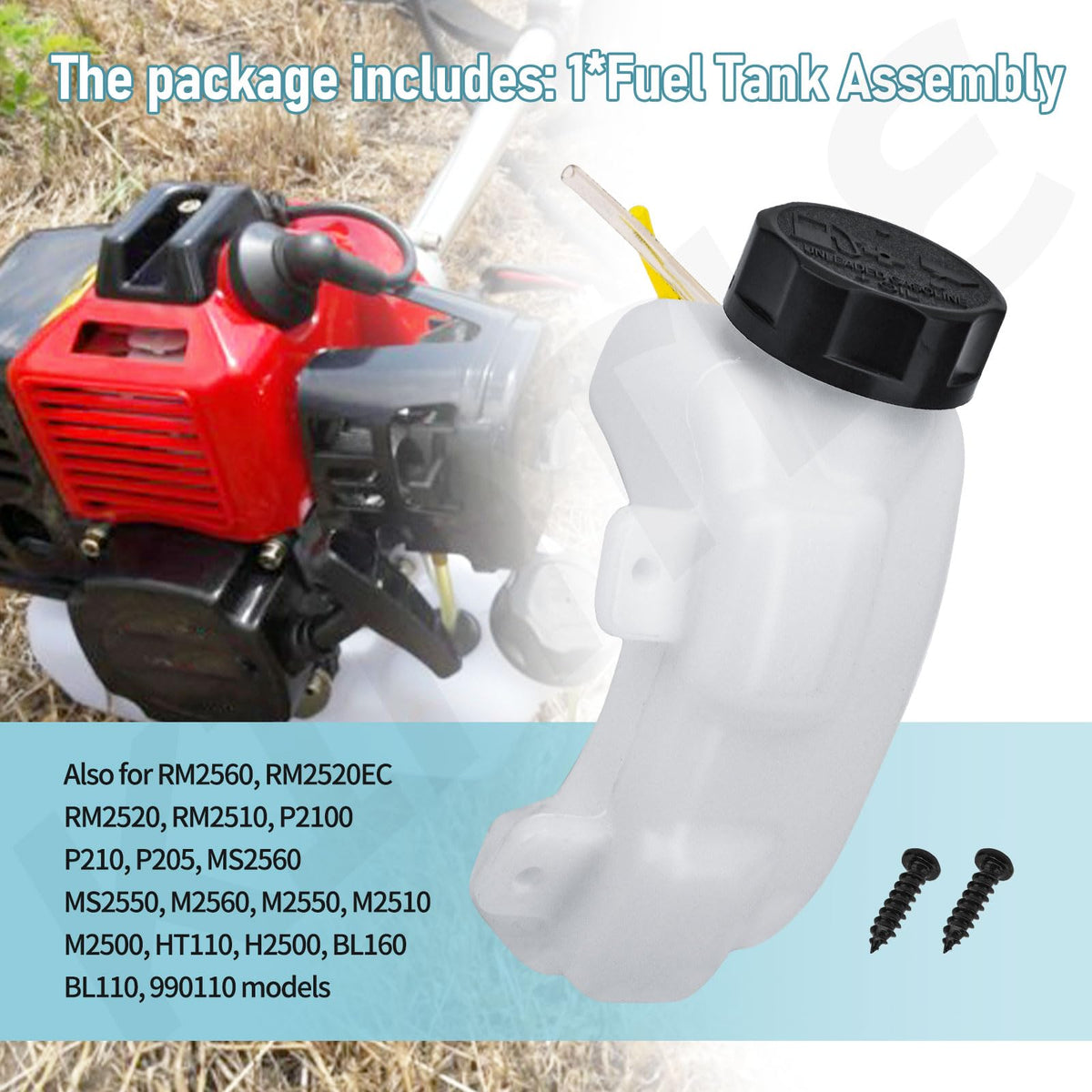 KINTLE fuel tank assembly close-up reveals durable materials and precise connection points