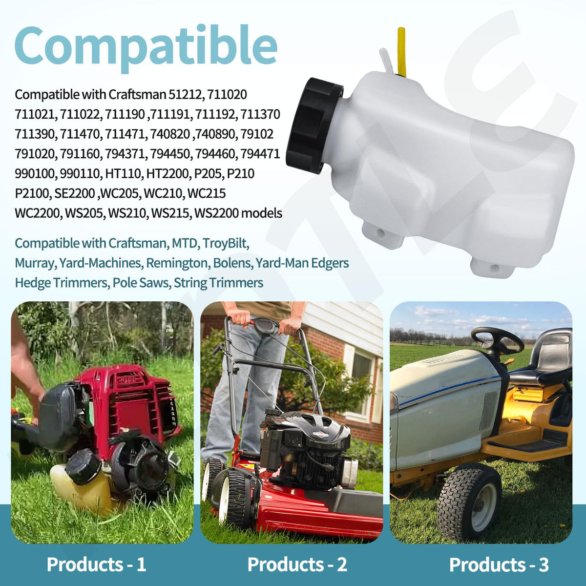 KINTLE fuel tank assembly packaging image emphasizes ready-to-install replacement part