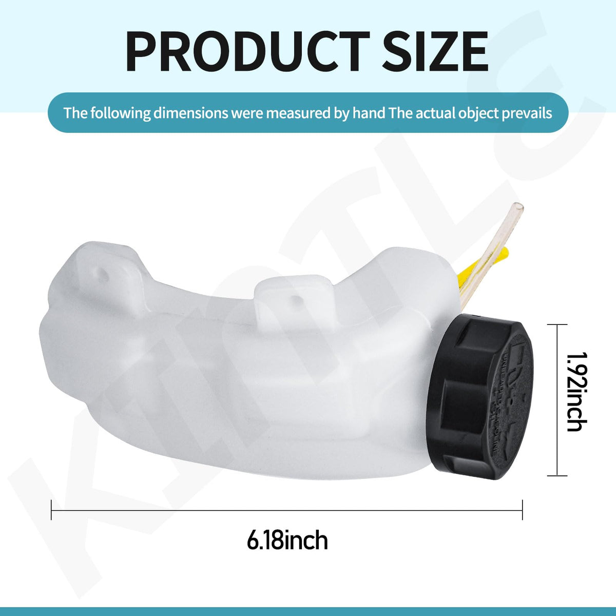 KINTLE fuel tank assembly side view highlights compact design for easy replacement