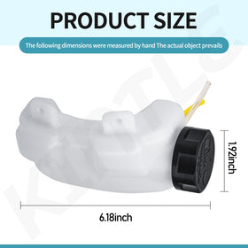 KINTLE fuel tank assembly side view highlights compact design for easy replacement