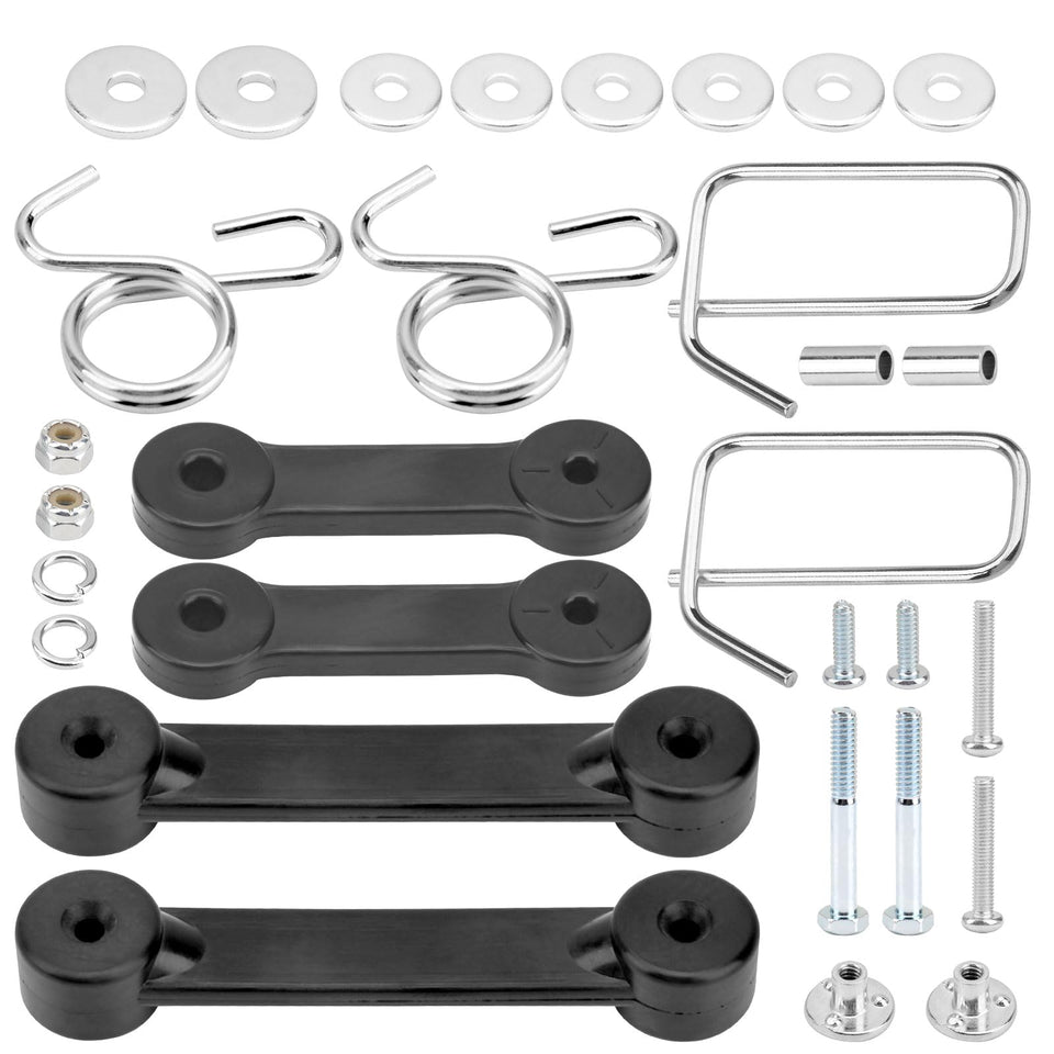 KINTLE strap hook kit on a 42" John Deere deck secures attachment