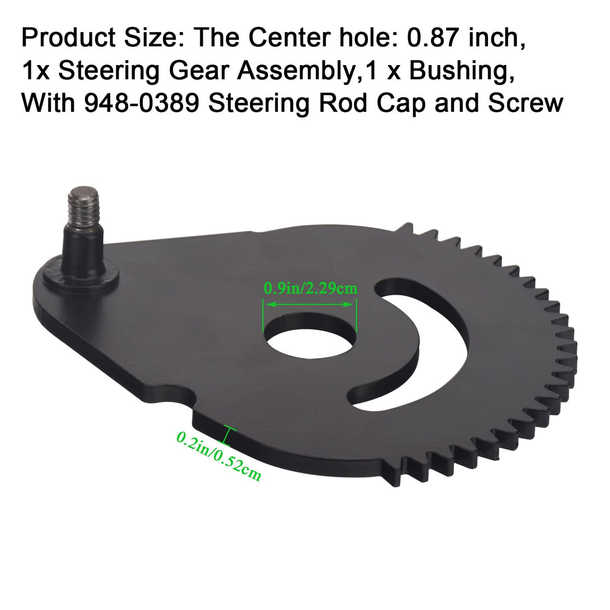 KINTLE steering gear kit cap and screw close-up for secure assembly