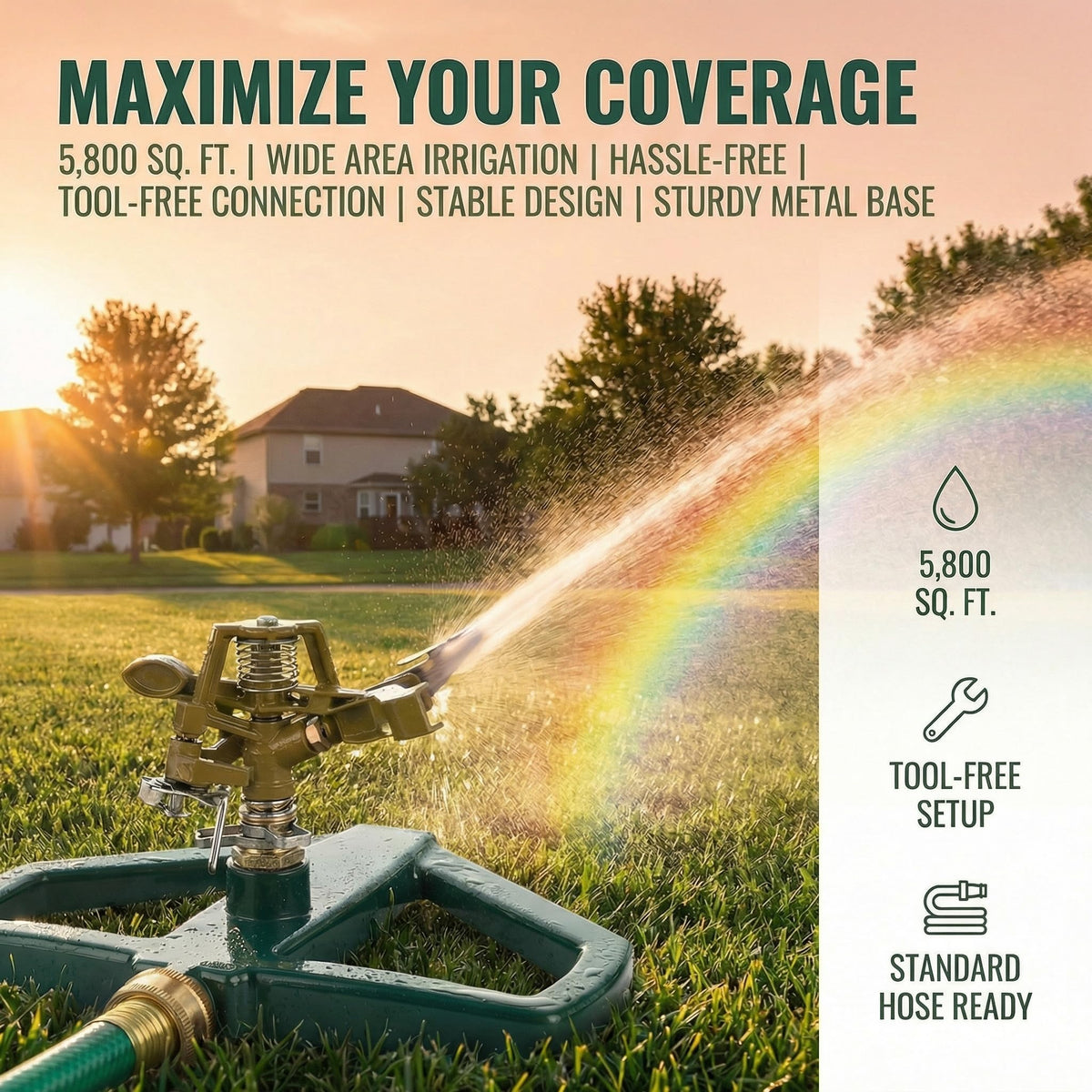 KinzhaoAuroia low-profile sprinkler design minimizes snagging