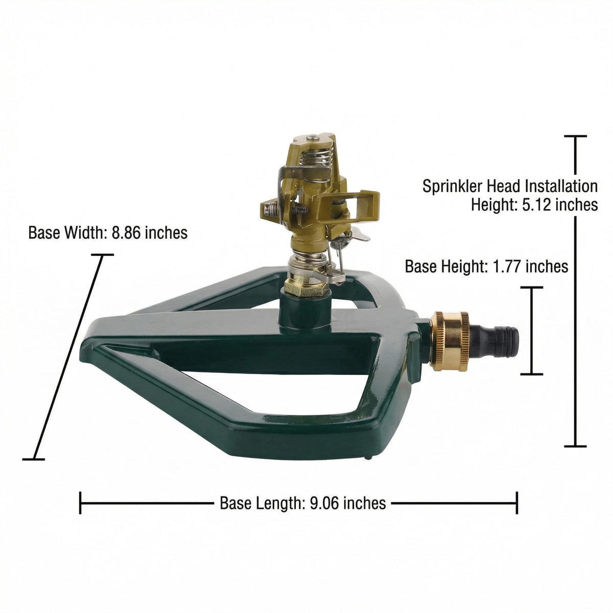 KinzhaoAuroia rotating sprinkler head delivers 360-degree coverage