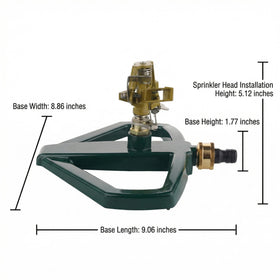 KinzhaoAuroia rotating sprinkler head delivers 360-degree coverage
