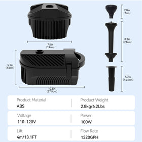 KioGro five-meter insulated power cord enables flexible placement.