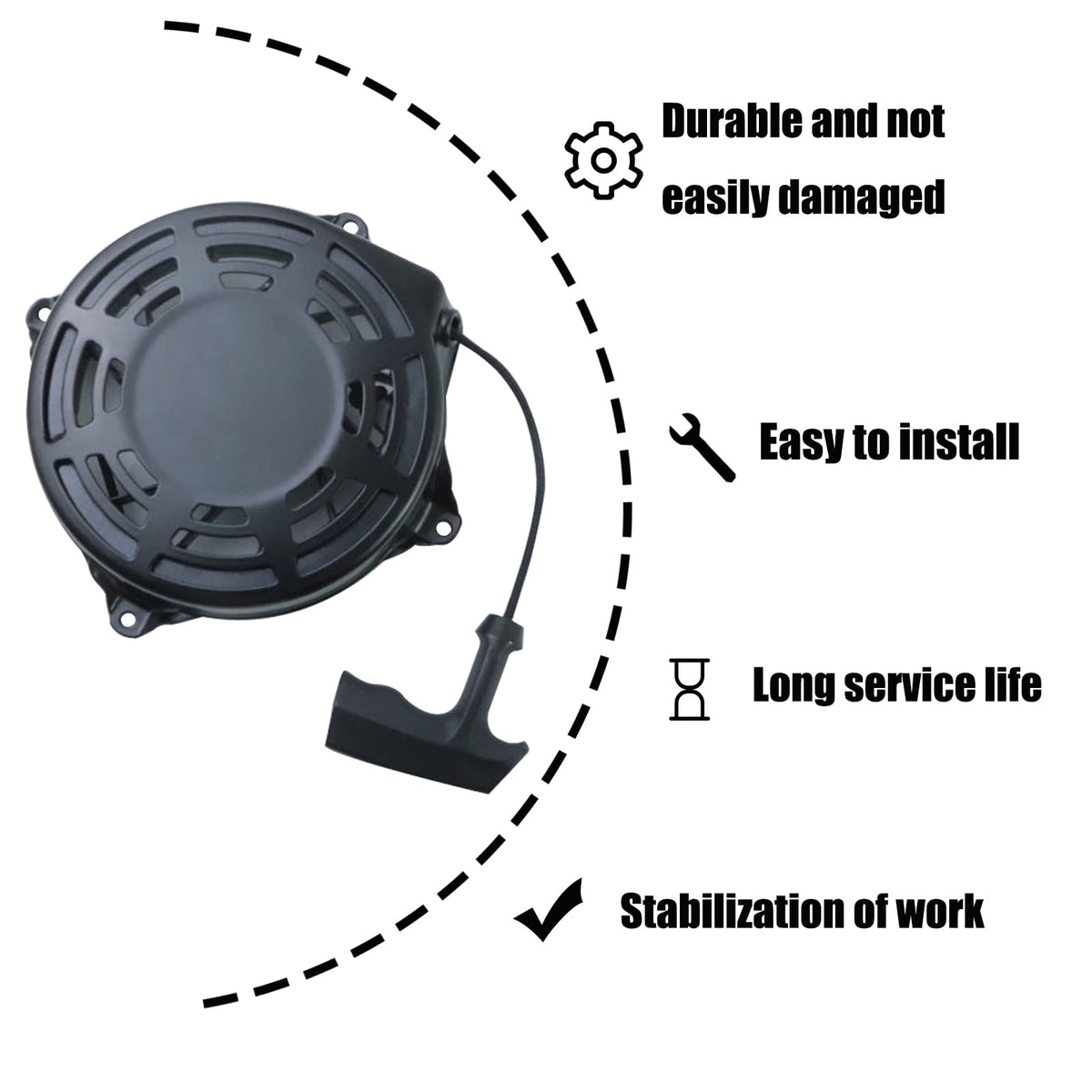KIOSFOLI Recoil Starter compatible with Toro 20332/20334/20330; quick install
