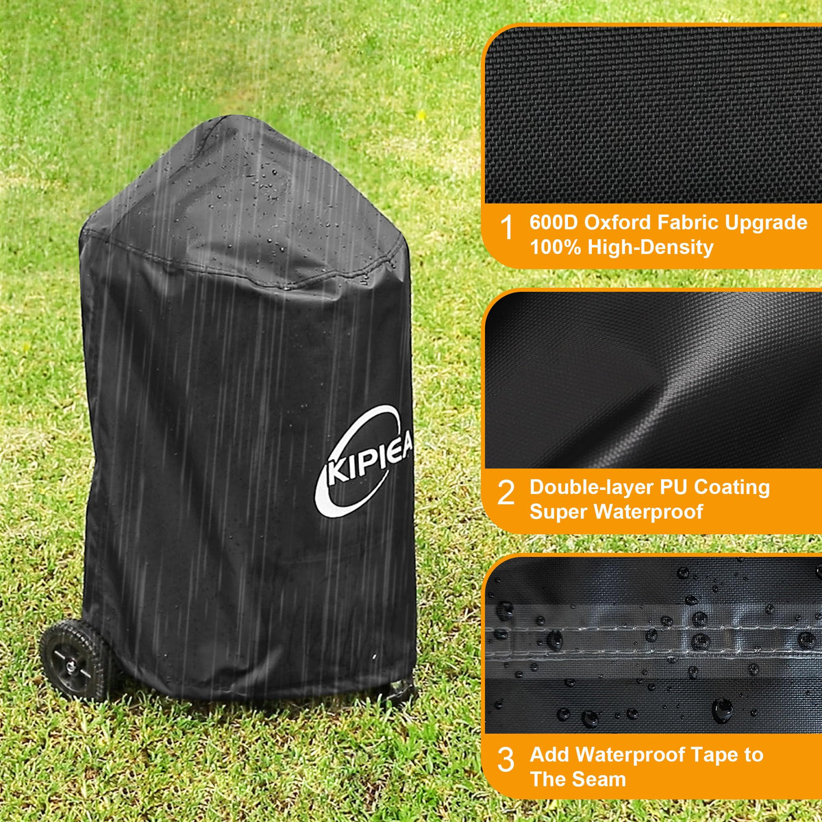 Dimensions 28W x 28D x 35.5H fit Weber kettle
