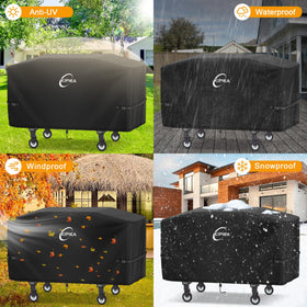 Kipiea griddle cover fits 36-inch griddles without hood for reliable use.
