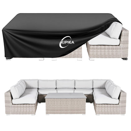 Kipiea outdoor cover waterproof coating protects furniture from rain and stains.