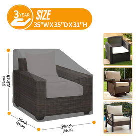 Kipiea chair cover seam tape prevents leaks during heavy weather