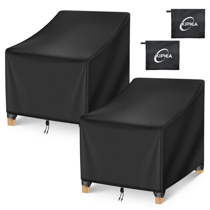 Kipiea patio chair cover with waterproof coating protects chairs from rain