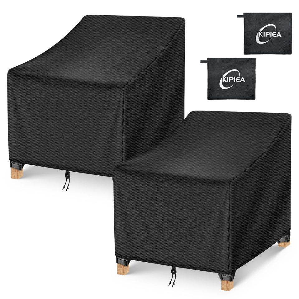 Kipiea patio chair cover with waterproof coating protects chairs from rain