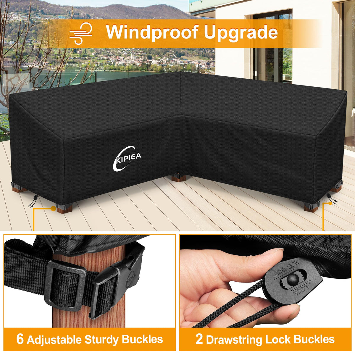 Reinforced seam taped for durable waterproof performance on sofa