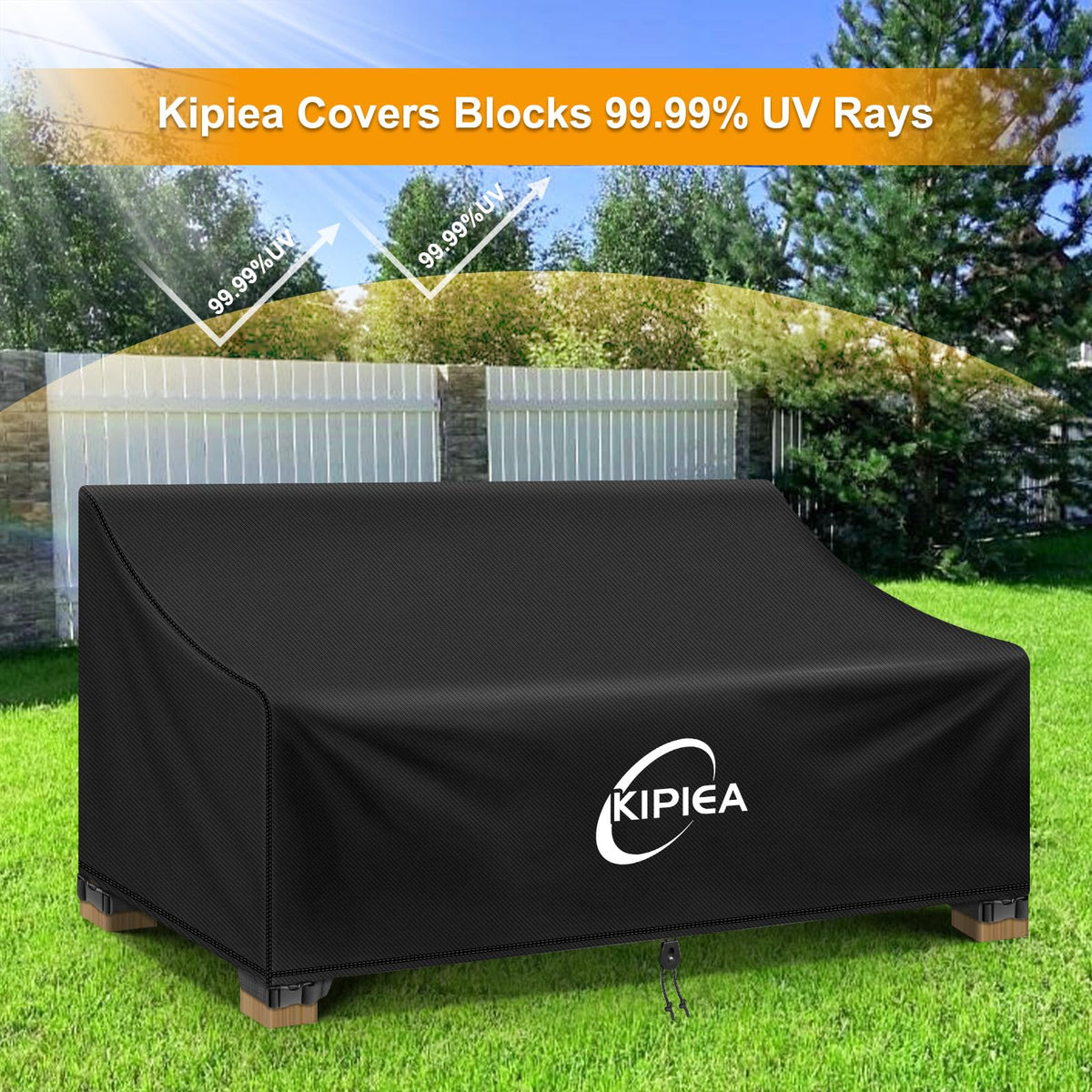 Kipiea 128 GSM fabric offers sturdy, premium outdoor protection.