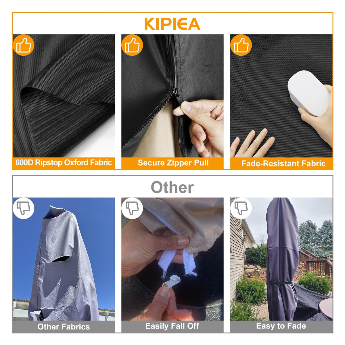 Kipiea storage bag included for easy packing and transport
