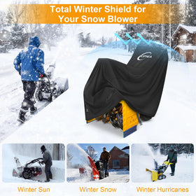Rugged Kipiea snow blower cover built to withstand outdoor exposure