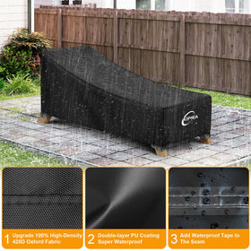 Kipiea UV-resistant lounge cover helps reduce fading.